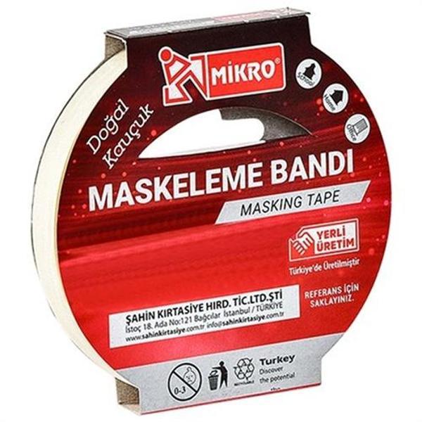 Maskeleme Bandı 12Mmx25Mt Kağıt Bant - 3 adet - Image 1
