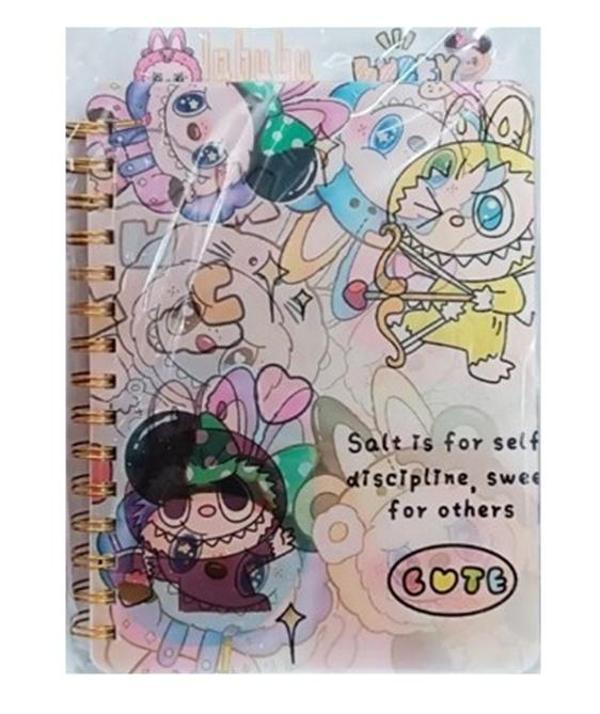 Labubu 3D Ayraçlı Defter A5 Spiralli Orijinal - Image 1