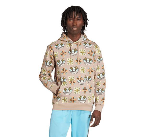 JW1084-E adidas Graphıc Lo Hd Erkek Sweatshirt Krem - Image 1