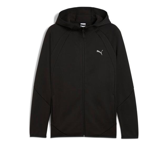 688237-01 Puma Evostrıpe Warm Fz Hoodie Erkek Mont Siyah - Image 1