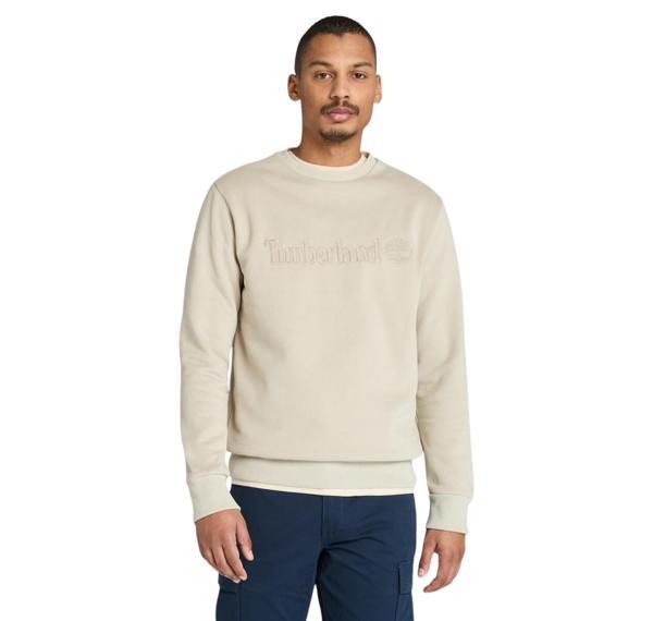 B0A6VG6CY21-R Timberland Hampthon Crew Neck Erkek Sweatshirt S&uuml;tl&uuml; Kahve - Image 1