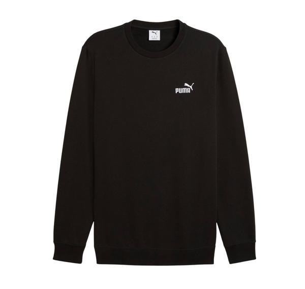 682564-01 Puma Ess Small No. 1 Logo Crew Erkek Sweatshirt Siyah - Image 1