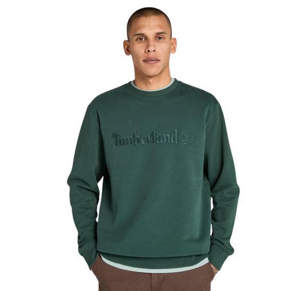 B0A6VG63171-R Timberland Hampthon Crew Neck Erkek Sweatshirt Yeşil - Image 1