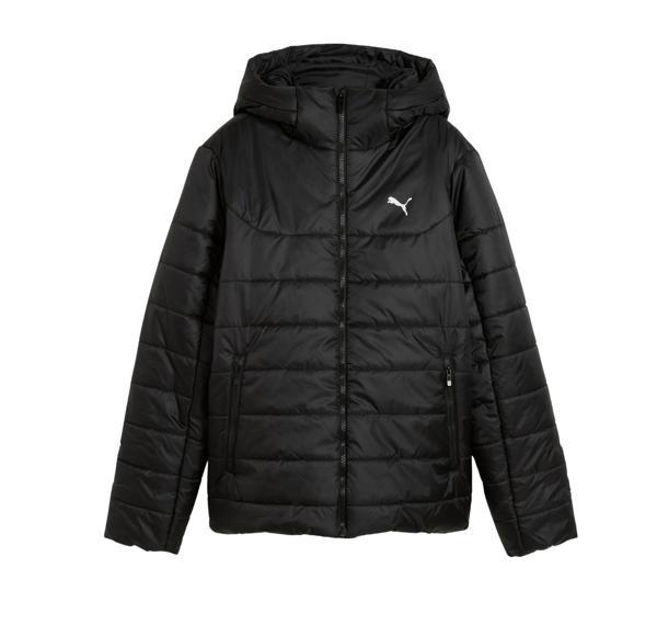 685231-01 Puma Ess Hooded Padded Jacket Kadın Mont Siyah - Image 1
