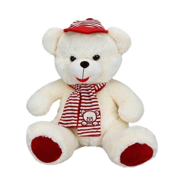 Nessiworld Şapkalı Atkılı Peluş Ayı 50 cm - Image 1