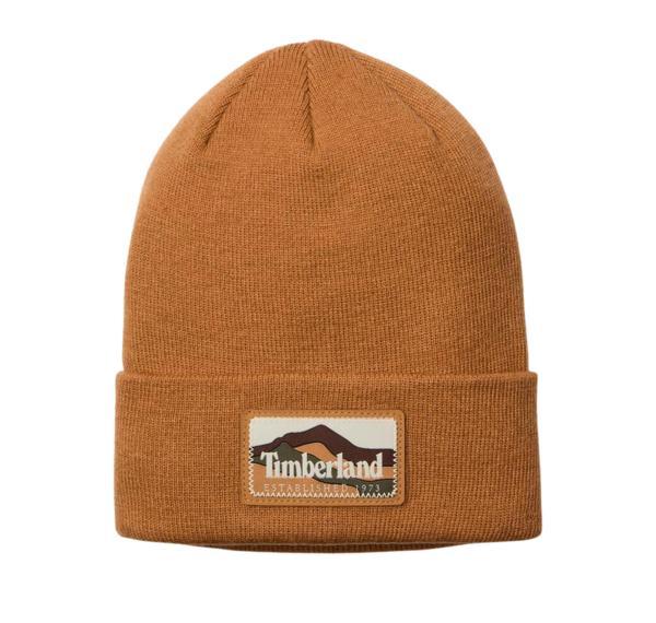 B0A663T2311-R Timberland Mountain Patch Beanie Erkek Kahve - Image 1