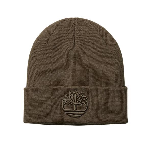 B0A65HPBK01-R Timberland 3D Embroidery Beanie Erkek Kahve - Image 1