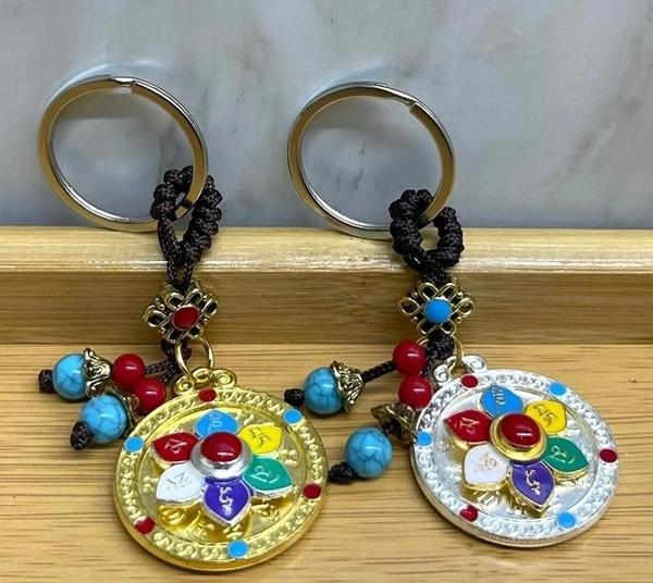 Metal Lotus Tılsımlı Şans Anahtarlık Alk4460 - Image 1