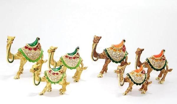 Swaroski Taşlı 3'lü Deve Figürü Alk1876 - Image 1