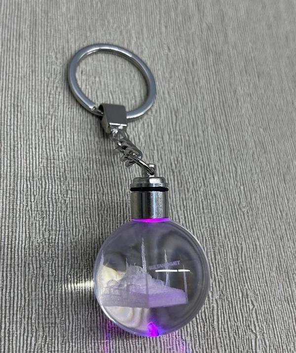 Ledli Sultanahmet Tasarımı Kristal Anahtarlık Alk3804 - Image 1