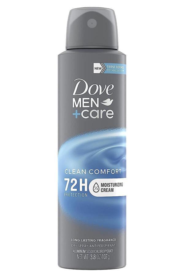 Dove Men+Care Clean Comfort Antiperspirant Sprey Deodorant 107GR - Image 1