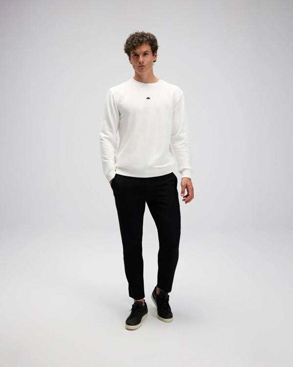 Ellesse EM556-OF Erkek Beyaz Sweat - Image 1