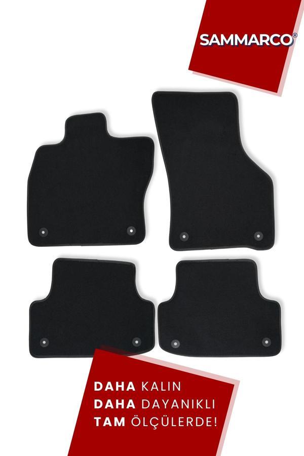 Sammarco Audi A3 Hatchback 2013-2020 Halı Paspas Velur Paspas Kumaş Paspas Oto Paspas - Image 1