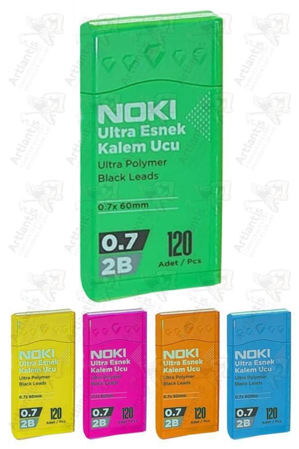 Kalem Ucu 120 li 0.7 mm 2B 1 Paket Noki Çoklu Versatil Kalem Uç Mekanik Uçlu Otomatik Kurşun Kalem Ucu 60 mm Yumuşak - Image 1