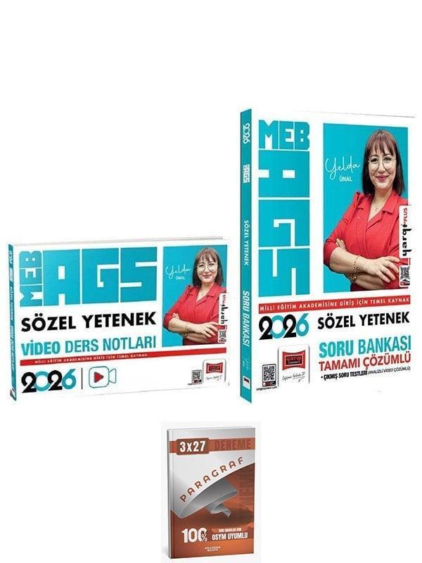 Yargı + Anla Kazan 2026 MEB-AGS Sözel Yetenek Video Ders Notları + Soru Bankası 2 li Set - Yelda Ünal Yargı Yayınları - Yargı Yayınları - Image 1