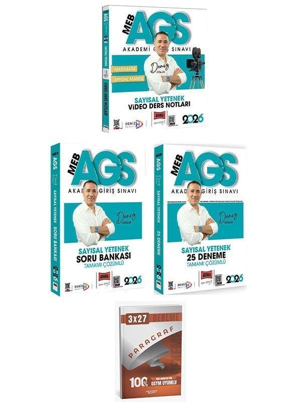 Yargı + Anla Kazan 2026 MEB-AGS Sayısal Yetenek Video Ders Notları + Soru Bankası + 25 Deneme 3 lü Set - Yargı Yayınları - Image 1