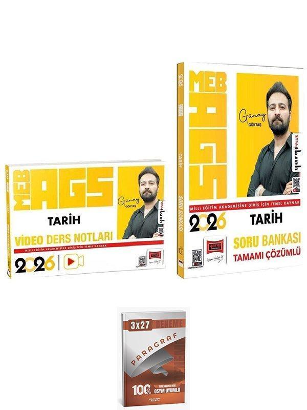 Yargı + Anla Kazan 2026 MEB-AGS Tarih Video Ders Notları + Soru Bankası 2 li Set - Günay Göktaş Yargı Yayınları - Yargı Yayınları - Image 1