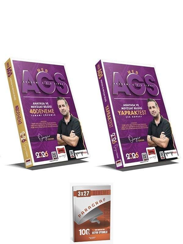 Yargı + Anla Kazan 2026 MEB-AGS Anayasa ve Mevzuat Bilgisi 40 Deneme + Yaprak Test 2 li Set - Yargı Yayınları - Image 1