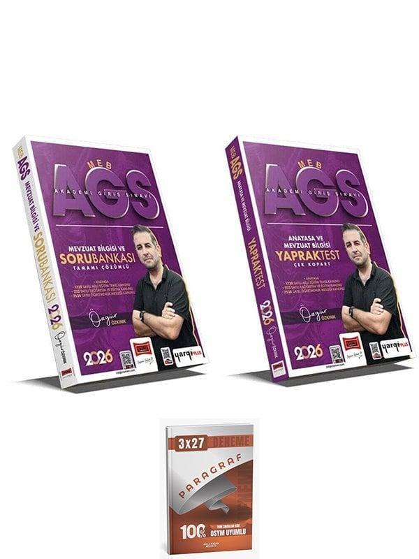 Yargı + Anla Kazan 2026 MEB-AGS Anayasa ve Mevzuat Bilgisi Soru Bankası + Yaprak Test 2 li Set - Yargı Yayınları - Image 1