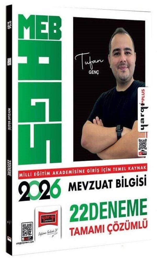 Yargı 2026 MEB-AGS Mevzuat Bilgisi 22 Deneme Çözümlü - Tufan Genç Yargı Yayınları - Yargı Yayınları - Image 1