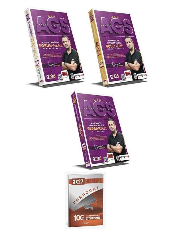 Yargı + Anla Kazan 2026 MEB-AGS Anayasa ve Mevzuat Bilgisi Soru Bankası + 40 Deneme + Yaprak Test 3 lü Set - Yargı Yayınları - Image 1