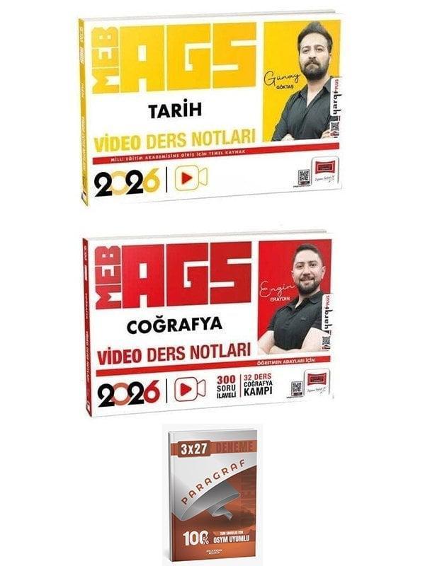 Yargı + Anla Kazan 2026 MEB-AGS Tarih + Coğrafya Video Ders Notları 2 li Set Yargı Yayınları - Yargı Yayınları - Image 1