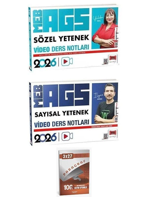 Yargı + Anla Kazan 2026 MEB-AGS Sözel + Sayısal Yetenek Video Ders Notları 2 li Set Yargı Yayınları - Yargı Yayınları - Image 1