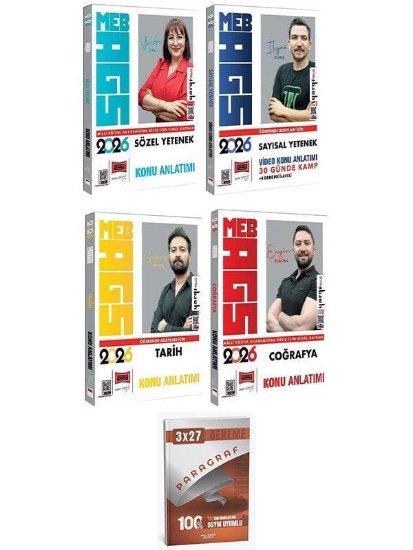 Yargı + Anla Kazan 2026 MEB-AGS Sözel + Sayısal Yetenek + Tarih + Türkiye Coğrafyası Konu 4 lü Set Yargı Yayınları - Yargı Yayınları - Image 1