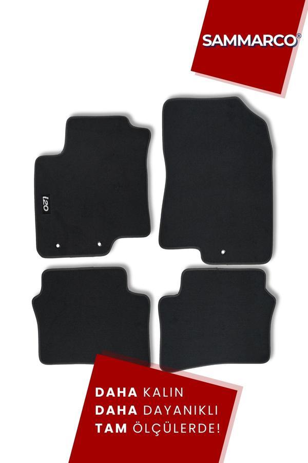 Sammarco Hyundai i20 2008-2014 Halı Paspas Velur Paspas Kumaş Paspas Oto Paspas - Image 1