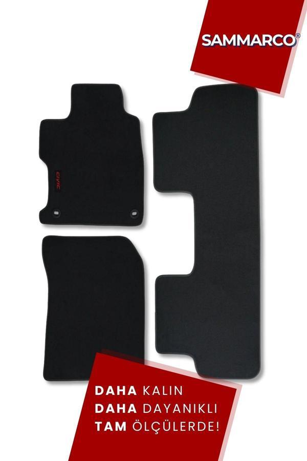 Sammarco Honda Civic 2012-2016 Halı Paspas Velur Paspas Kumaş Paspas Oto Paspas - Image 1