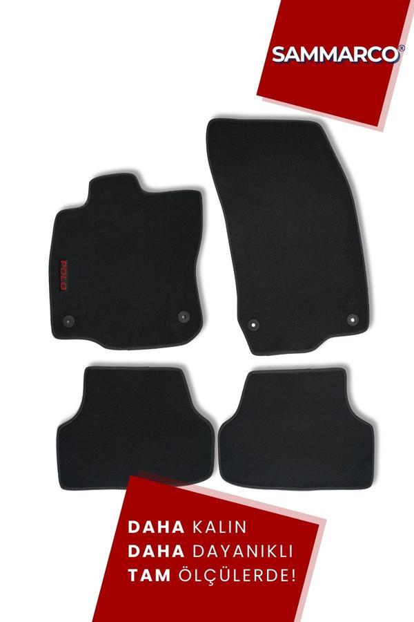 Sammarco Volkswagen Polo 2018 Sonrası Halı Paspas Velur Paspas Kumaş Paspas Oto Paspas - Image 1