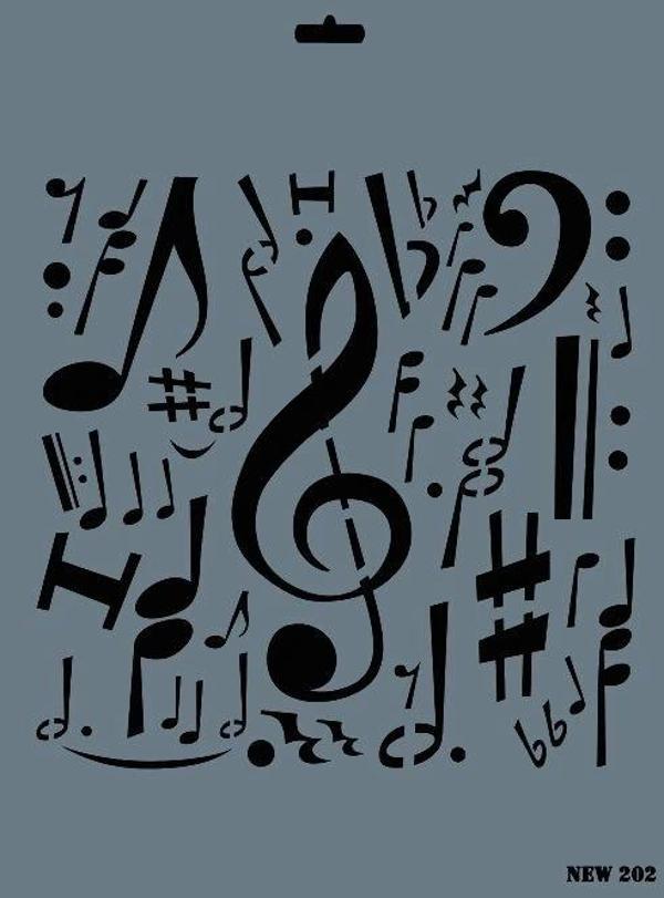 Supertrend Stencil Boyama Şablonu 25x35 cm. NEW-202 - Image 1