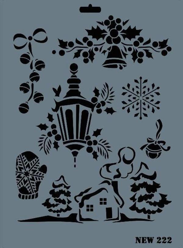 Supertrend Stencil Boyama Şablonu 25x35 cm. NEW-222 - Image 1