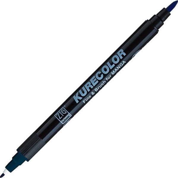 Supertrend Kurecolor Fine & Brush for MANGA Marker Çizim Kalemi 339 Peacock Blue - Image 1
