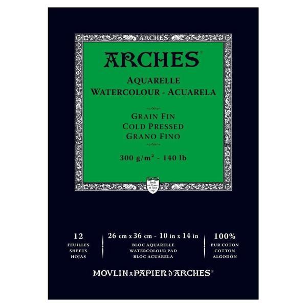 Supertrend Sulu Boya Defteri Blok Soğuk Baskı - Orta Doku 300 gr. 26x36 cm. 12 Yaprak - Image 1