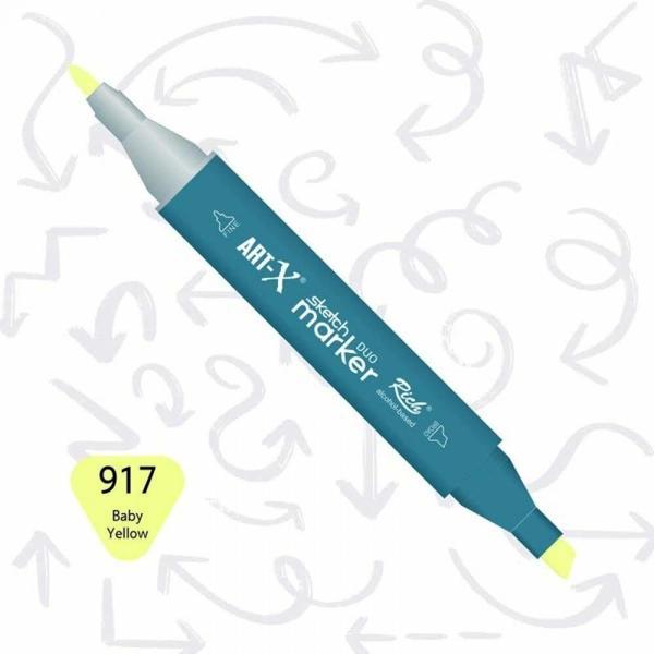 Supertrend Supertrend Sketch Marker Duo Çift Uçlu Marker Kalem 917 Baby Yellow - Image 1