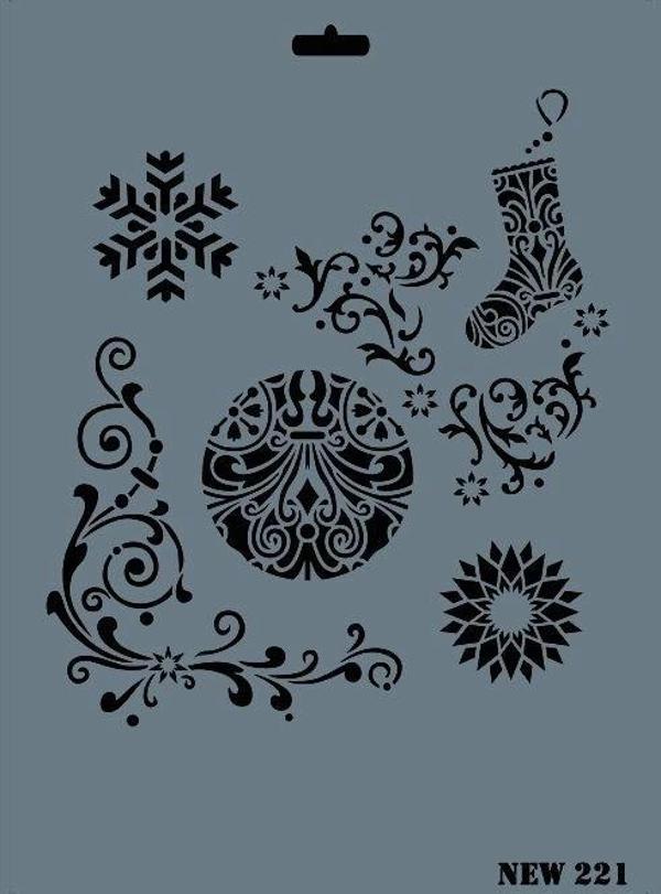 Supertrend Stencil Boyama Şablonu 25x35 cm. NEW-221 - Image 1