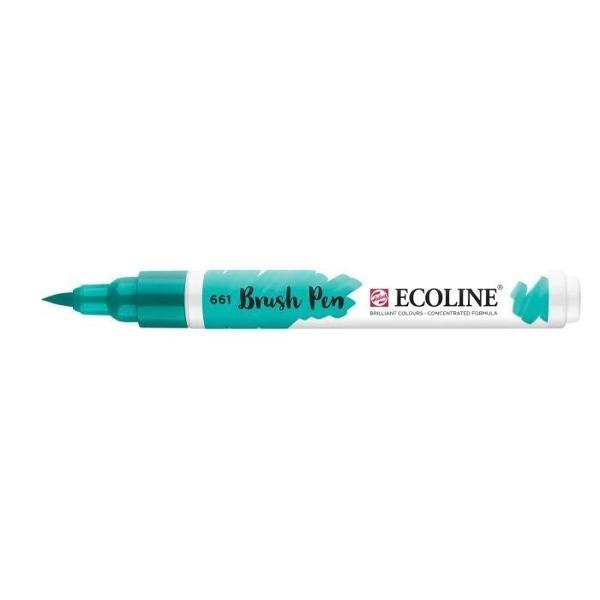 Supertrend Ecoline Brush Pen Fırça Uçlu Kalem 661 Turquoise Green - Image 1