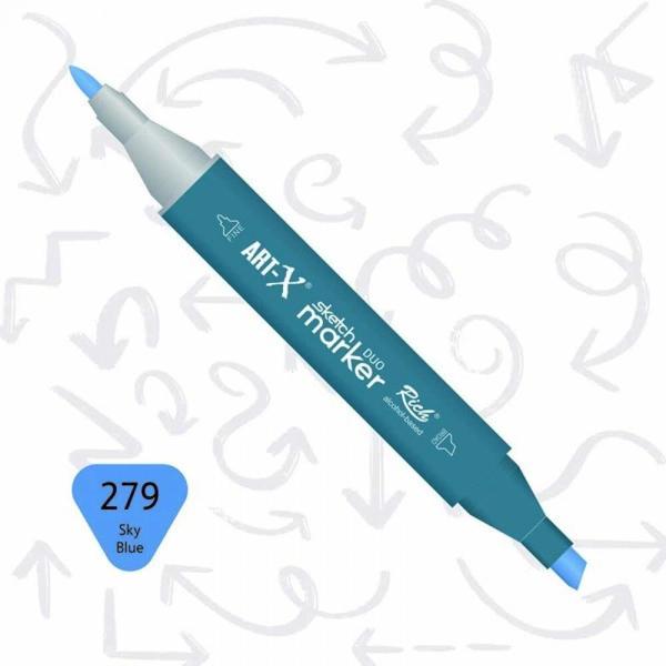 Supertrend Supertrend Sketch Marker Duo Çift Uçlu Marker Kalem 279 Sky Blue - Image 1