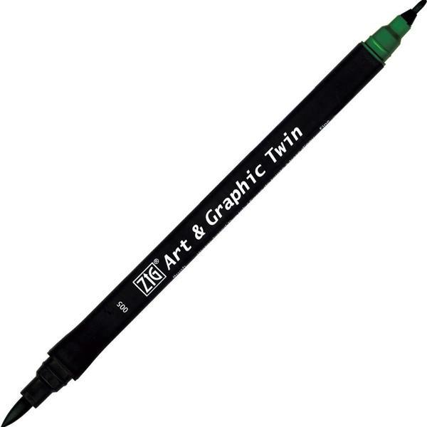Supertrend Art & Graphic Twin Marker Çizim Kalemi 5 Green - Image 1