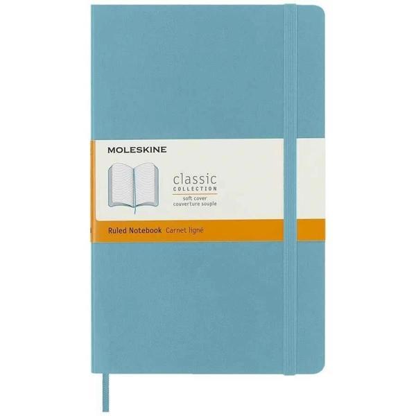 Supertrend Yumuşak Kapak Çizgili Defter L Boy 13x21 cm. 192 Sayfa Mercan Mavisi - Image 1