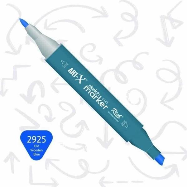 Supertrend Sketch Marker Duo Çift Uçlu Marker Kalem 2925 Old Wooden Blue - Image 1