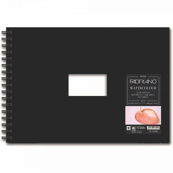 Supertrend Watercolour Book Sert Kapak Spiralli Sulu Boya Defteri Soğuk Baskı 300 gr. A4 25 yaprak - Image 1