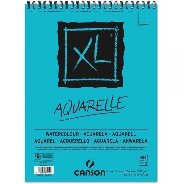 Supertrend XL Aquarelle Spiralli Sulu Boya Defteri Blok 300 gr. A4 30 Sayfa - Image 1