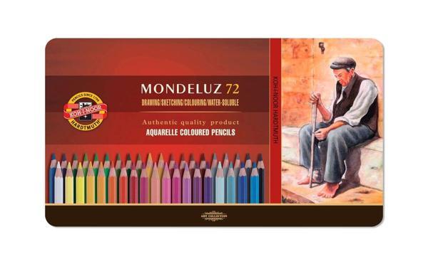Supertrend Mondeluz Aquarell Boya Kalemi Seti 72 Renk Metal Kutu - Image 1