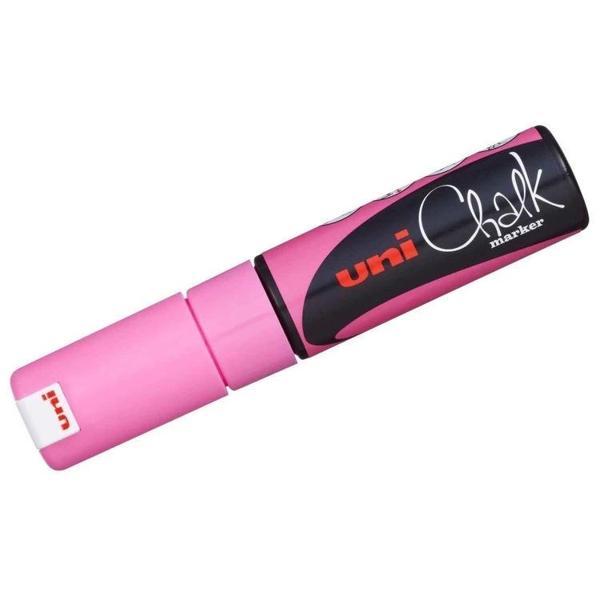 Supertrend Chalk 8 mm Kesik Uç Su Bazlı Sıvı Tebeşir Kalemi Fosforlu Pembe - Image 1
