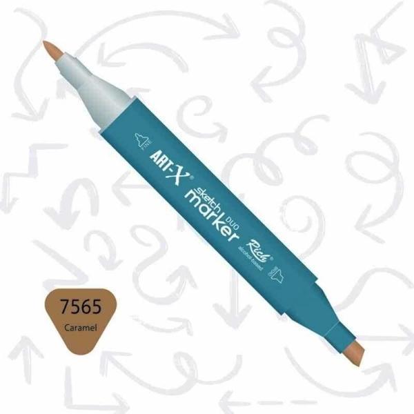 Supertrend Supertrend Sketch Marker Duo Çift Uçlu Marker Kalem 7565 Caramel - Image 1