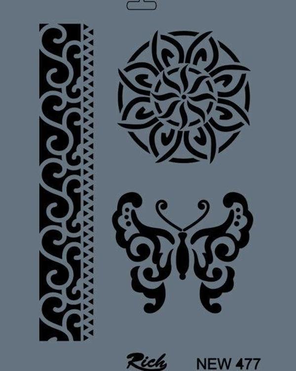 Supertrend Stencil Boyama Şablonu 25x35 cm. NEW-477 - Image 1