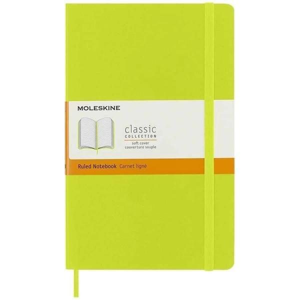 Supertrend Yumuşak Kapak Çizgili Defter L Boy 13x21 cm. 192 Sayfa Limon Yeşili - Image 1