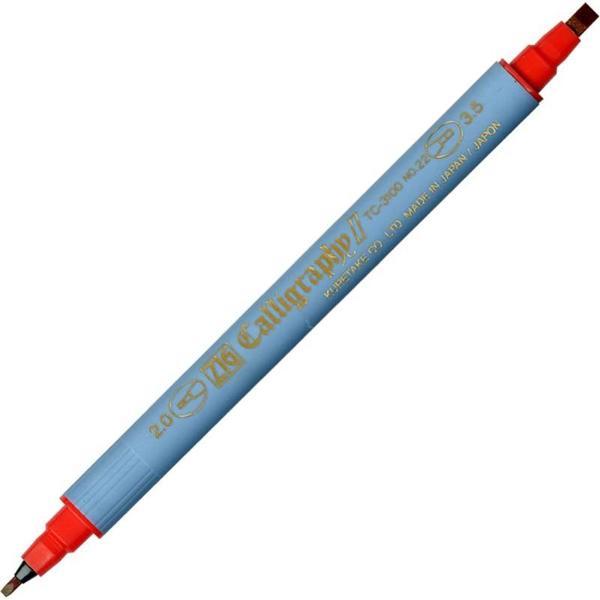 Supertrend Kaligrafi Kalemi Çift Uçlu 2 mm. + 3.5 mm. Kırmızı - Image 1